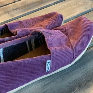 Purple Corduroy Toms